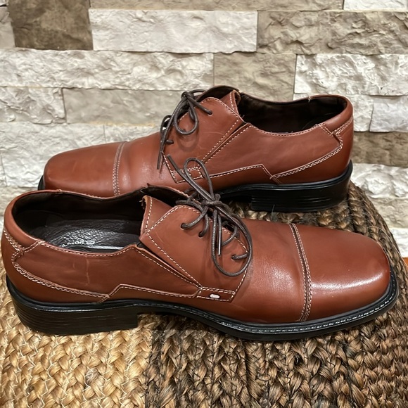 ROCKPORT Men’s Brown Leather Cap Toe Oxford Size 8 1/2 - Picture 7 of 11